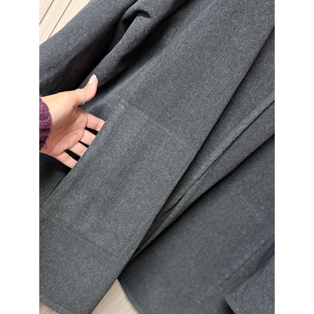 Eileen Fisher Boiled 100% Wool Jacket Gray Size L - Picture 7 of 11